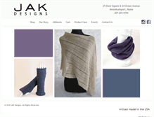 Tablet Screenshot of jakdesigns.com